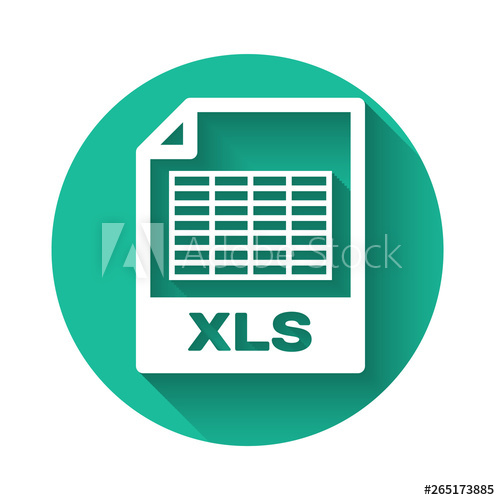 500x500 White Xls Document Icon Download Xls Button Icon Isolated