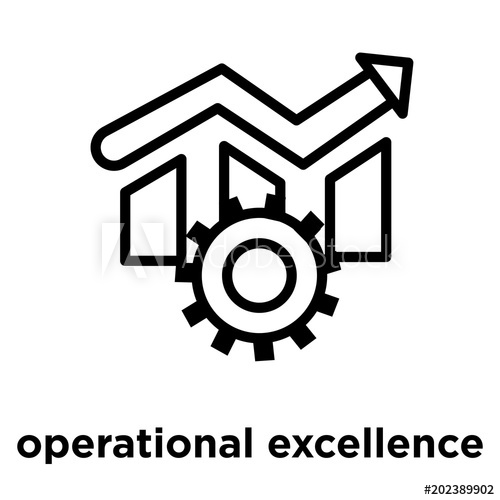 Operational Excellence Icon Isolated On White Background 500x500 Operational Excellence Icon Isolated On White Background