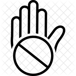 256x256 Objection Icon Of Line Style