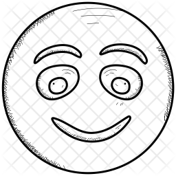 256x256 Excited Emoji Icon Of Doodle Style