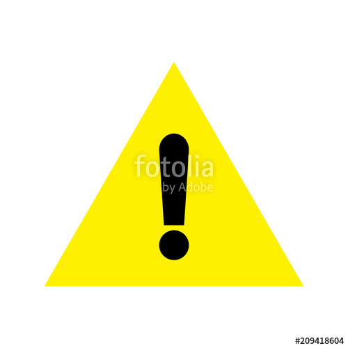 500x500 Attention Sign Icon Warning Symbol Exclamation Mark Icon Alert