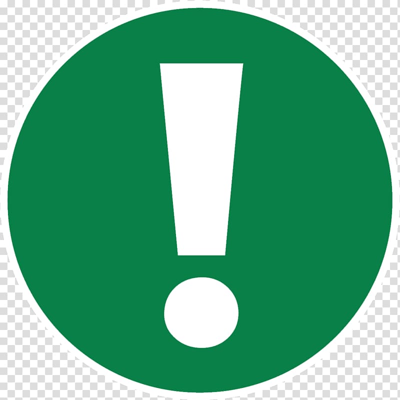 800x800 Green Warning Signage, Exclamation Mark Check Mark Icon