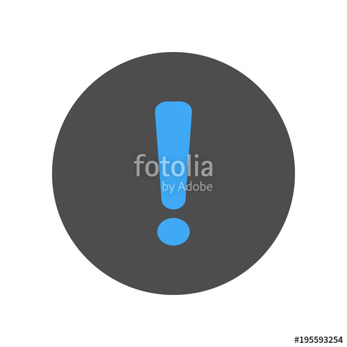 500x500 Warning Sign Exclamation Point