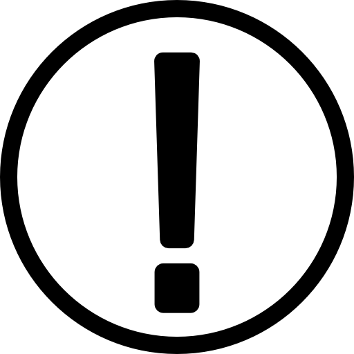 512x512 Circle Outline With Exclamation Point Icons Free Download