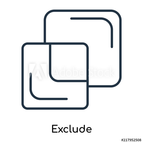 Exclude Icon at Vectorified.com | Collection of Exclude Icon free for ...