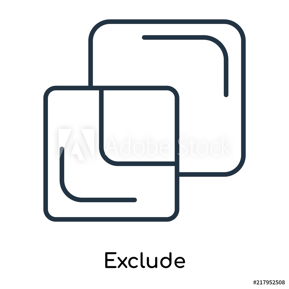 Exclude Icon at Vectorified.com | Collection of Exclude Icon free for ...