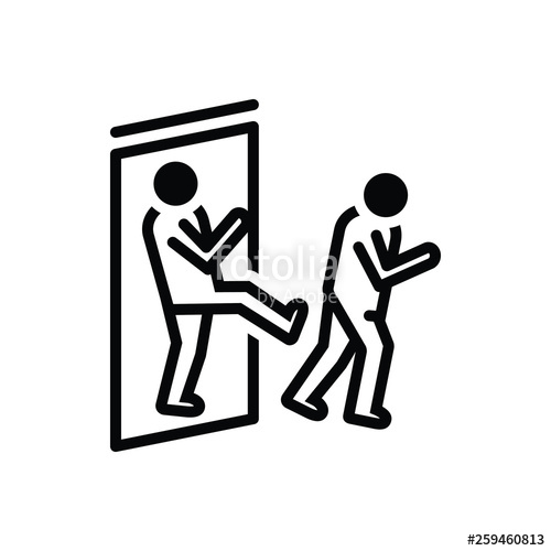 500x500 Black Solid Icon For Out Exclude Stock Image And Royalty Free