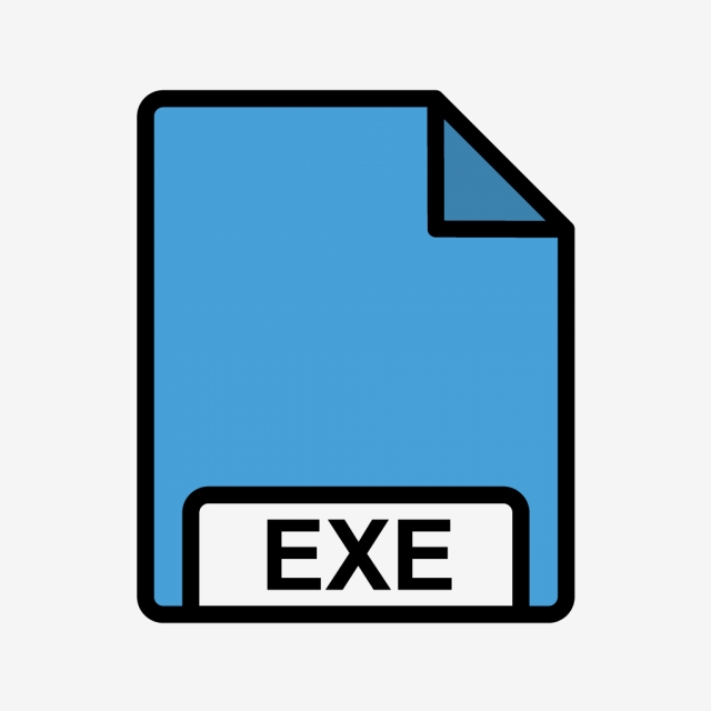 640x640 Vector Exe Icon, File, Format, Format Png And Vector