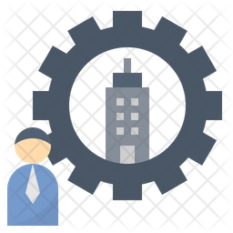 256x256 Executive Icon Of Flat Style