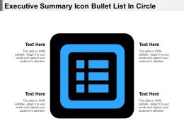 Executive Summary Icon Bullet List In Circle Powerpoint Design 260x195 Executive Summary Icon Bullet List In Circle Powerpoint Design