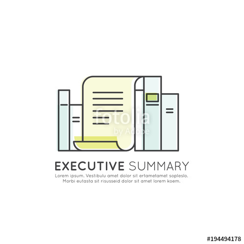 Vector Icon Style Illuetration Icon Of Executive Summary Section 500x500 Vector Icon Style Illuetration Icon Of Executive Summary Section