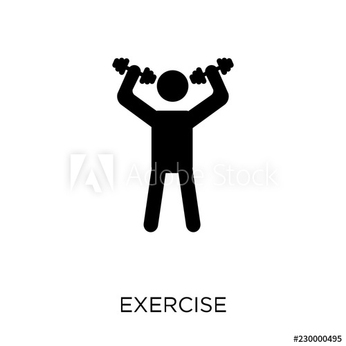 500x500 Exercise Icon Exercise Symbol Design From Gym And Fitness
