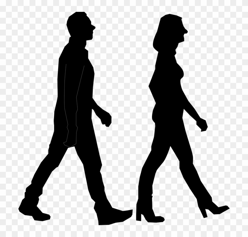 840x800 Couple Exercise Silhouette Walking