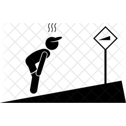 256x256 Exhausted Icon Of Glyph Style