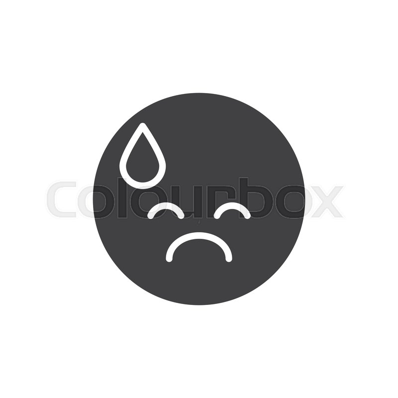 800x800 Exhausted Emoticon Vector Icon Filled Stock Vector Colourbox