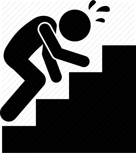 457x512 Climbing, Exhausted, Hand, Staircase, Stairs, Stairway, Tired Icon