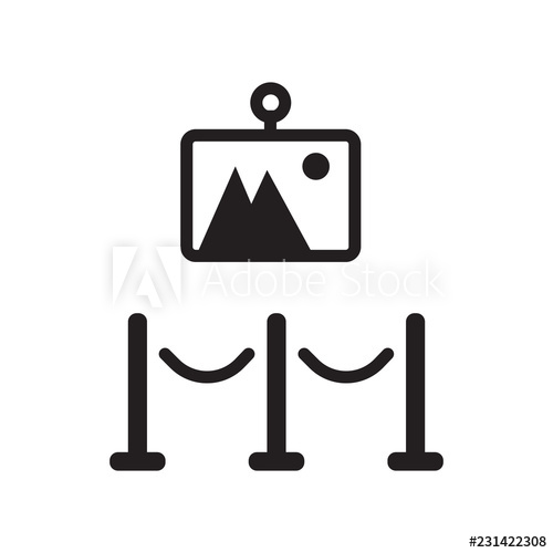 500x500 Exhibition Icon Trendy Exhibition Logo Concept On White