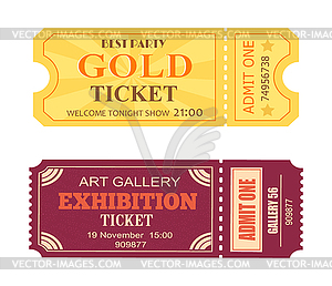 300x258 Best Party Gold Ticket Art Gallery Exhibition Icon