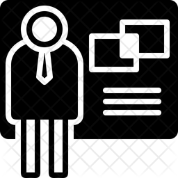 256x256 Exhibitor Icon Of Glyph Style