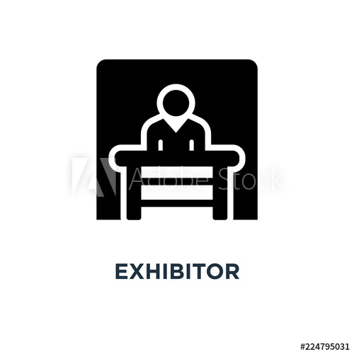 500x500 Exhibitor Icon Exhibitor Concept Symbol Design, Vector Illustra