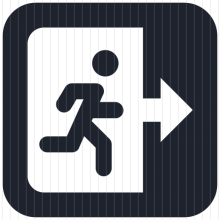 220x220 Download Free Png Exit Button Icon, Button