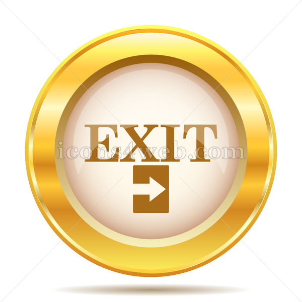 600x600 Exit Golden Button