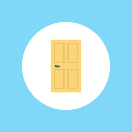 450x450 Exit Door Icon Vector, Filled Flat Sign, Solid Pictogram Isolated