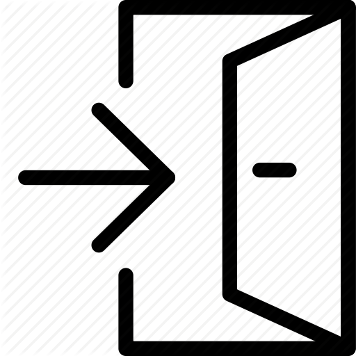 512x512 Close, Door, Emergency, Exit, Logout, Warning Icon