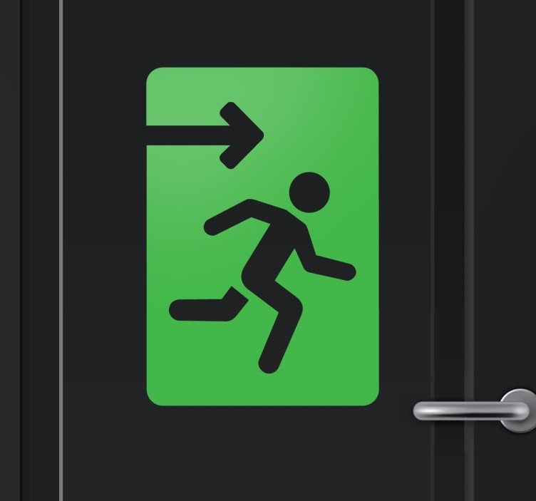 752x703 Exit Icon Sticker