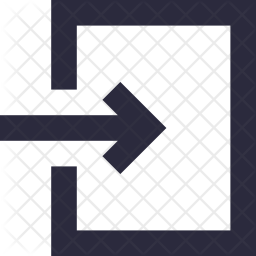 256x256 Exit Icon Of Line Style