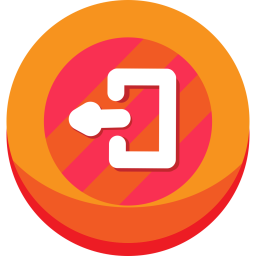 256x256 Exit Icon Of Flat Style