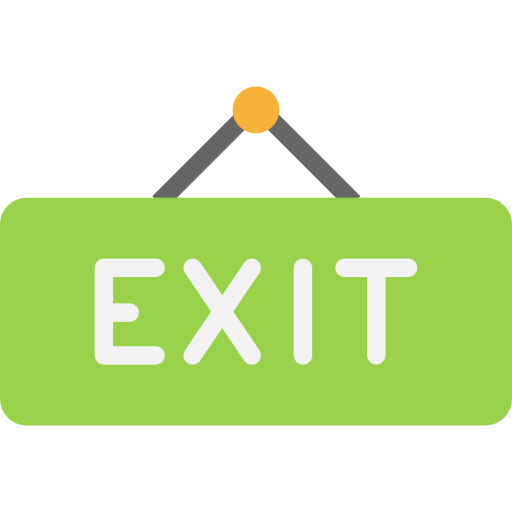 512x512 Download Free Png Sign, Signaling, Exit Icon