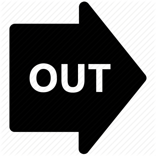 512x512 Exit, Exit Sign, Exit Signal, House Door, Out Arrow, Out Sign Icon