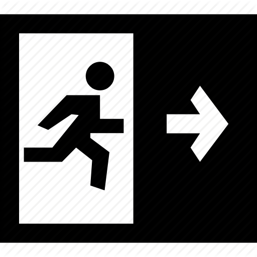 512x512 Exit, Exit Sign, Public Sign, Sign Icon