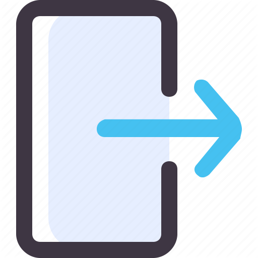 512x512 Exit, Log, Out, Sign Icon