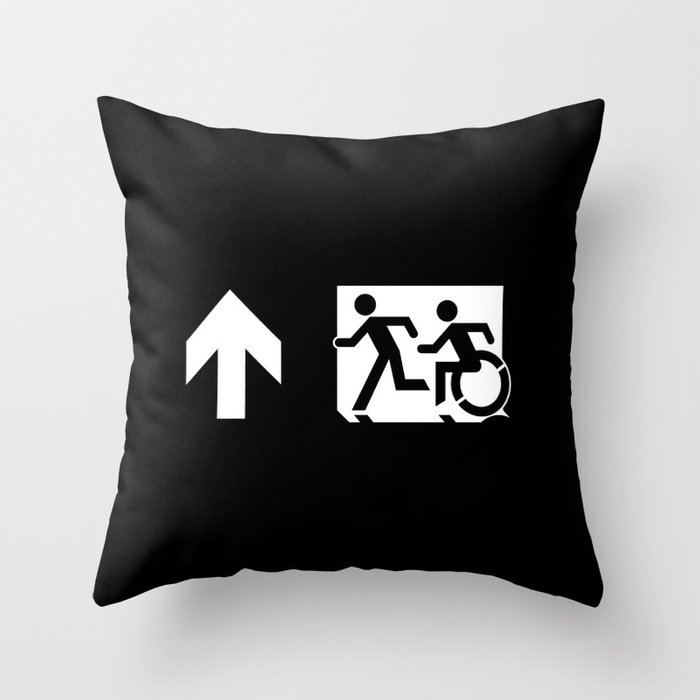 700x700 Wheelchair Disabled Exit Sign, With Accessible Means Of Egress