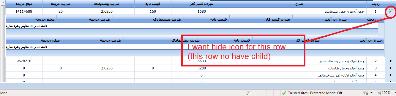 1333x325 Hide Expand Icon For Row Which Not Have Child Row In Ui For Asp