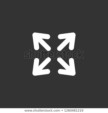 450x470 Expand Arrow Icon Vector Expand Arrow Sign On Black Background