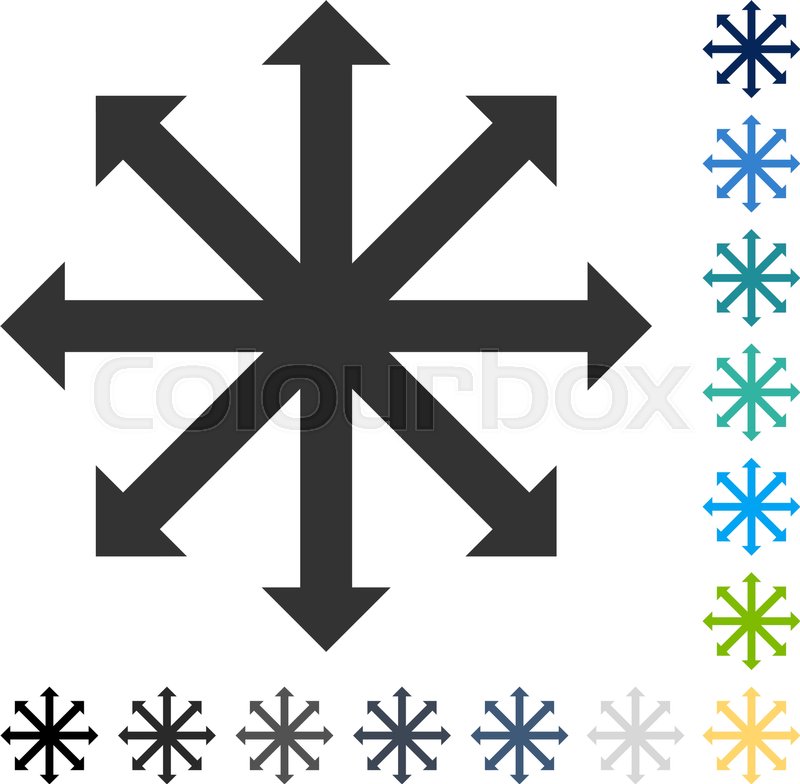 800x784 Expand Arrows Icon Vector Stock Vector Colourbox