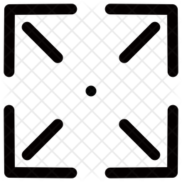 256x256 Expand Arrow Icon Of Line Style