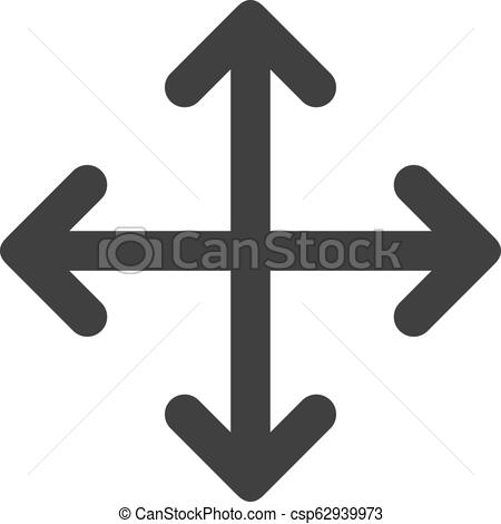 450x470 Vector Expand Arrows Flat Icon Symbol Expand Arrows Icon