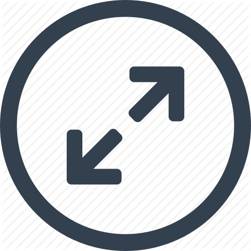 512x512 Arrow, Circle, Direction, Expand Icon