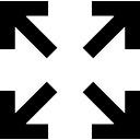 128x128 Expand Arrows Interface Symbol Icons Free Download