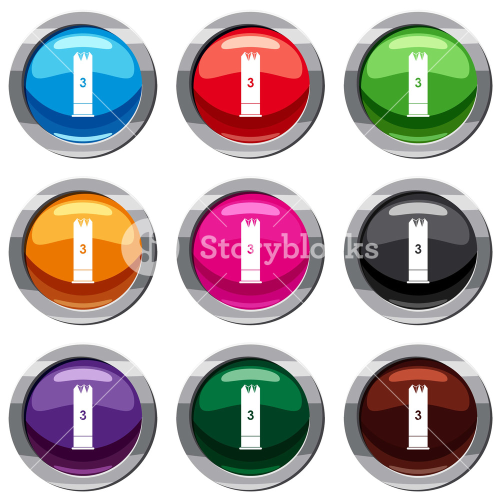 1000x1000 Expanding Bullets Set Icon Isolated On White Icon Collection