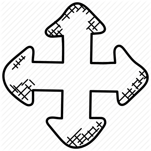 512x512 Arrow Expand, Arrows Pointing, Enlarge Sign, Expanding Symbol