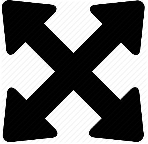 512x499 Arrows, Expand, Expand Arrows, Expanding, Fullscreen, Outward