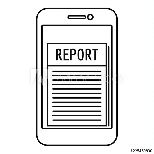 500x500 Expense Report Icon Outline Expense Report Vector Icon For Web