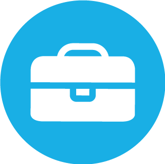 327x325 Blue Circle Handbag Experience Icon