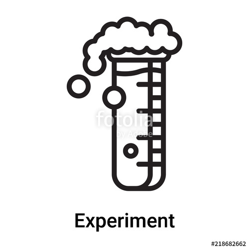 500x500 Experiment Icon Vector Isolated On White Background, Experiment