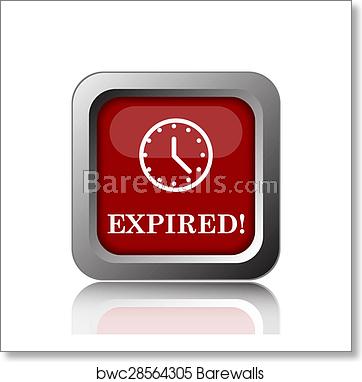 362x382 Expired Icon, Art Print Barewalls Posters Prints